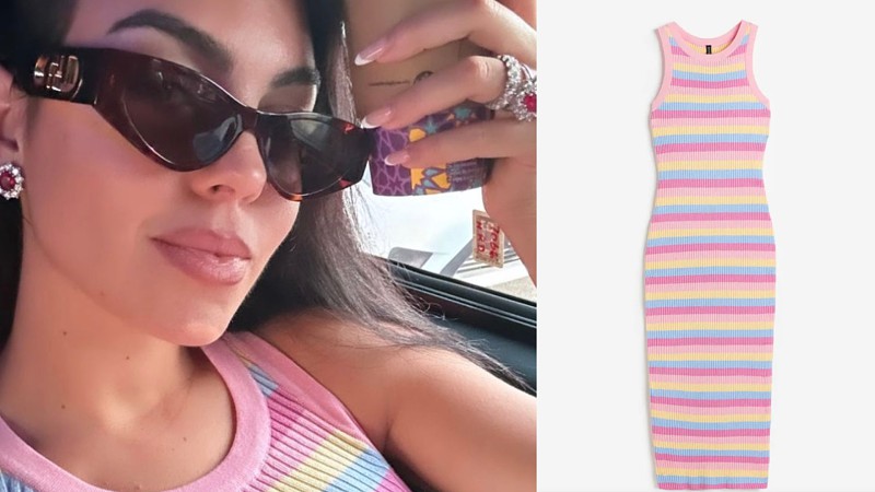 Georgina surpreende com vestido de 20 euros