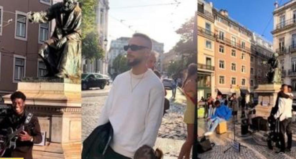 Diogo Piçarra surpreende artista de rua e vídeo é de ir às lágrimas