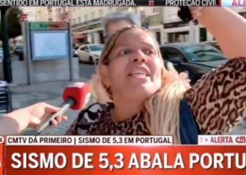 Sismo: Mulher interrompe emissão da CMTV em direto e momento já é viral