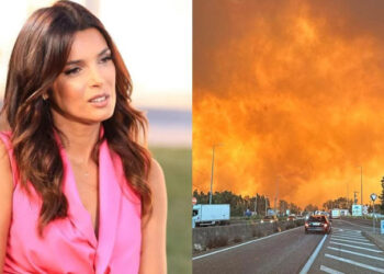 Maria Cerqueira Gomes salva das chamas pelos bombeiros