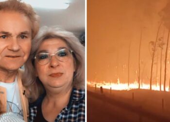 Nel Monteiro em pânico com chamas à porta de casa