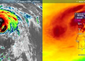 Novas informações: Furacão Kirk chega a Portugal na quarta-feira
