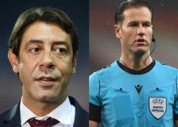 Ambiente ferveu. Rui Costa confrontou árbitro após final polémico na Luz