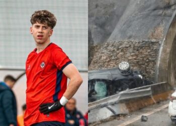 Futebolista de 19 anos morre em despiste arrepiante na A41