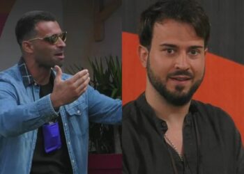 Francisco Monteiro e Luís Gonçalves em momento de grande tensão