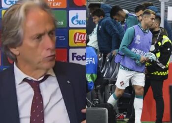 Jorge Jesus explica por que motivo Ronaldo não saiu do banco