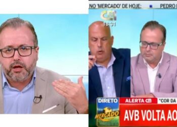 Vítor Pinto perde as estribeiras em direto